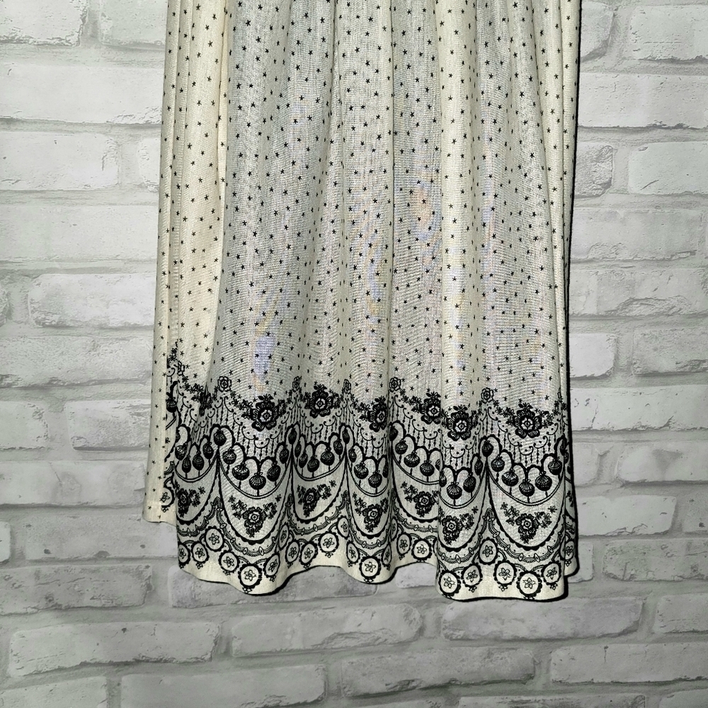 Anthropologie Only Hearts Star Gazer Feminine silky lined sheer dress - Picture 6 of 9